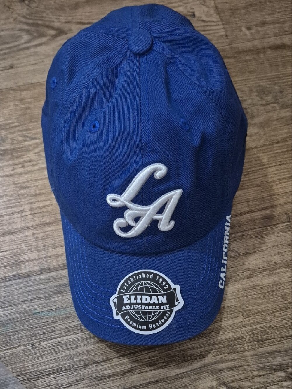 LA Script Logo Blue Baseball Cap - Unbranded
